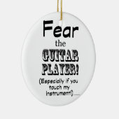 ギタープレーヤーを恐れる セラミックオーナメント (右)