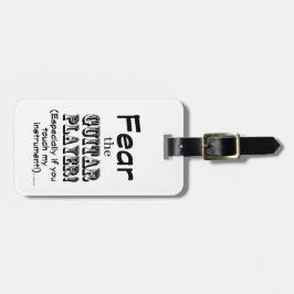 ギタープレーヤーを恐れる ラゲッジタグ