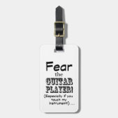 ギタープレーヤーを恐れる ラゲッジタグ (正面縦)