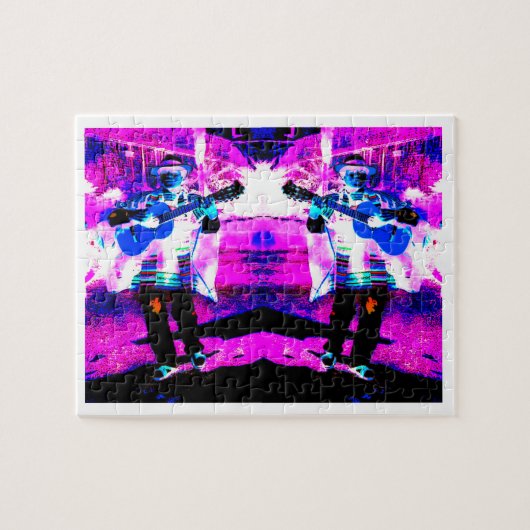ギタープレーヤーアート ジグソーパズル (横)