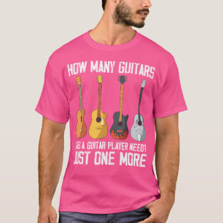 ギタープレーヤーギタリストおもしろいミュージシャンギターテック Tシャツ