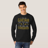 ギタープレーヤーギタリストミュージカル楽器ワインDr. Tシャツ (正面フル)