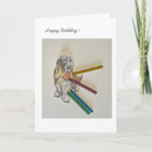 ギタープレーヤーハッピーバースデー カード (正面)