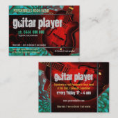 ギタープレーヤーバンドの名刺 名刺 (正面/裏面)