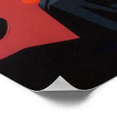 ギタープレーヤーミュージック絵画ズ抽象芸術アートデコール ポスター (角)