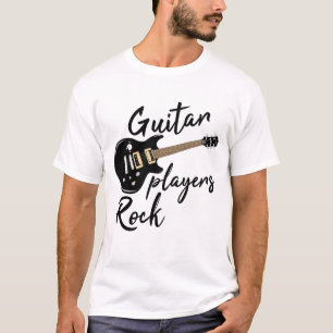 ギタープレーヤーロック//おもしろい音楽引用文 Tシャツ