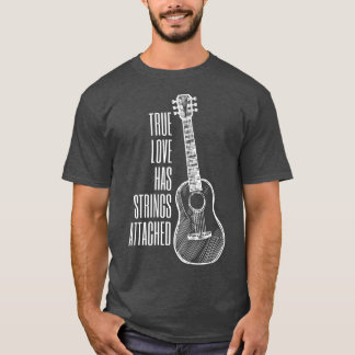 ギタープレーヤー真愛の文字列AttachedGuitar558 Tシャツ