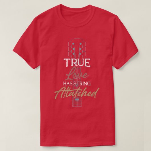 ギタープレーヤー真愛の文字列AttachedGuitar 142 Tシャツ (デザイン正面)