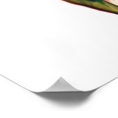 ギタープレーヤー、サイカデリック色の音楽デザイン ポスター (角)