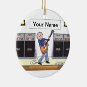 ギタープレーヤー – 男性 セラミックオーナメント (右)