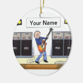 ギタープレーヤー – 男性 セラミックオーナメント (左)