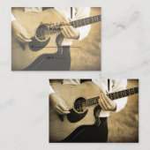 ギタープレー結婚ヤーのシーティングカード プレイスカード (正面/裏面)