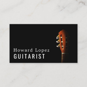 ギターヘッド、ギタリスト、プロフェッショナルミュージシャン 名刺