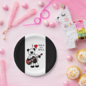 ギターベアーロック&音楽転が子供の誕生日パーティー ペーパープレート (パーティー)