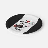 ギターベアーロック&音楽転が子供の誕生日パーティー ペーパープレート (アングル)