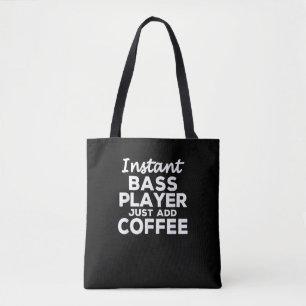 ギターベースおもしろい選手ギフトコーヒー愛好家 トートバッグ