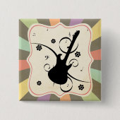 ギターボタン 缶バッジ (正面)