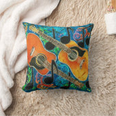 ギターポリエステル装飾用クッション16" x 16" クッション (ブランケット)