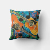 ギターポリエステル装飾用クッション16" x 16" クッション (裏面)