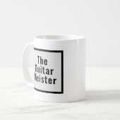 ギターマイスターグレーブラックミュージック楽器 コーヒーマグカップ (正面左)