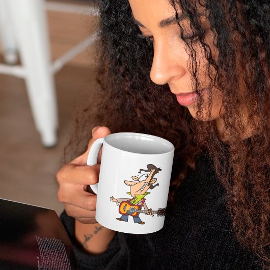 ギターマンロックスター コーヒーマグカップ