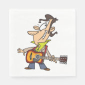 ギターマンロックスター スタンダードランチョンナプキン (正面)