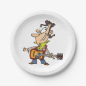 ギターマンロックスター ペーパープレート (正面)