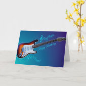 ギターマン カード (黄色い花)