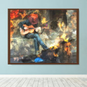 ギターマン キャンバスプリント (インサイチュ (ウッドフロア))