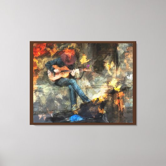 ギターマン キャンバスプリント (正面)