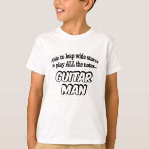 ギターマン – ミュージックスーパーヒーロー Tシャツ
