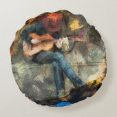 ギターマン ラウンドクッション (裏面)