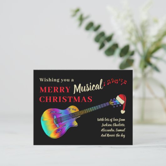 ギターミュージカルメリークリスマスバジェット シーズンポストカード (スタンド正面)