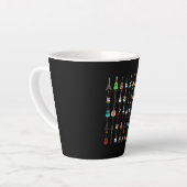 ギターミュージカル楽器ロックアンドロール カフェラテマグ (左アングル)