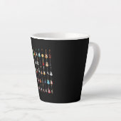 ギターミュージカル楽器ロックアンドロール カフェラテマグ (右アングル)