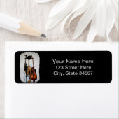 ギターミュージカル楽器差出人住所ラベル ラベル (インサイチュ)