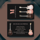 ギターミュージシャンと音楽先生 名刺