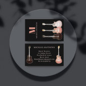 ギターミュージシャンと音楽先生 名刺