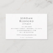 ギターミュージシャン音楽先生 名刺 (裏面)