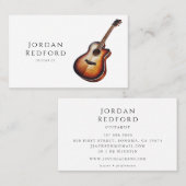 ギターミュージシャン音楽先生 名刺 (正面/裏面)