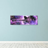 ギターミュージックキャンバスPrint Purple 絵画 - s キャンバスプリント (インサイチュ (ウッドフロア))