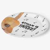 ギターミュージックテーマ誕生日パーティー紙プレート ペーパープレート (アングル)