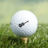 ギターミュージックノート文字 ゴルフボール (インサイチュ 木)