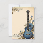 ギターミュージックノート花 出欠カード (正面)