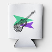 ギターミュージックヒーローレトロイラストレーションクーラーボックス 缶クーラー (正面)