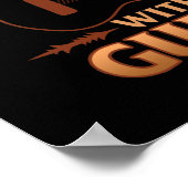 ギターミュージックプレーヤーの老人ミュージシャンギタリス ポスター (角)