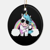 ギターミュージックラバーギタリストUnicorn Rainbow セラミックオーナメント (左)