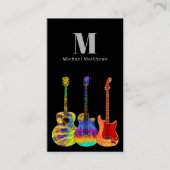 ギターミュージック先生カスタム写真 名刺 (正面)