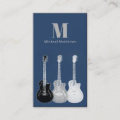 ギターミュージック先生カスタム写真 名刺 (正面)