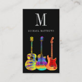 ギターミュージック先生カスタム写真 名刺 (正面)